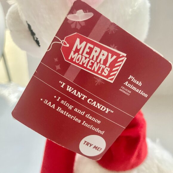 Aldi's Merry Moments Singing Llama Christmas Plush Stuffed Animal Moving Candy - Picture 7 of 12